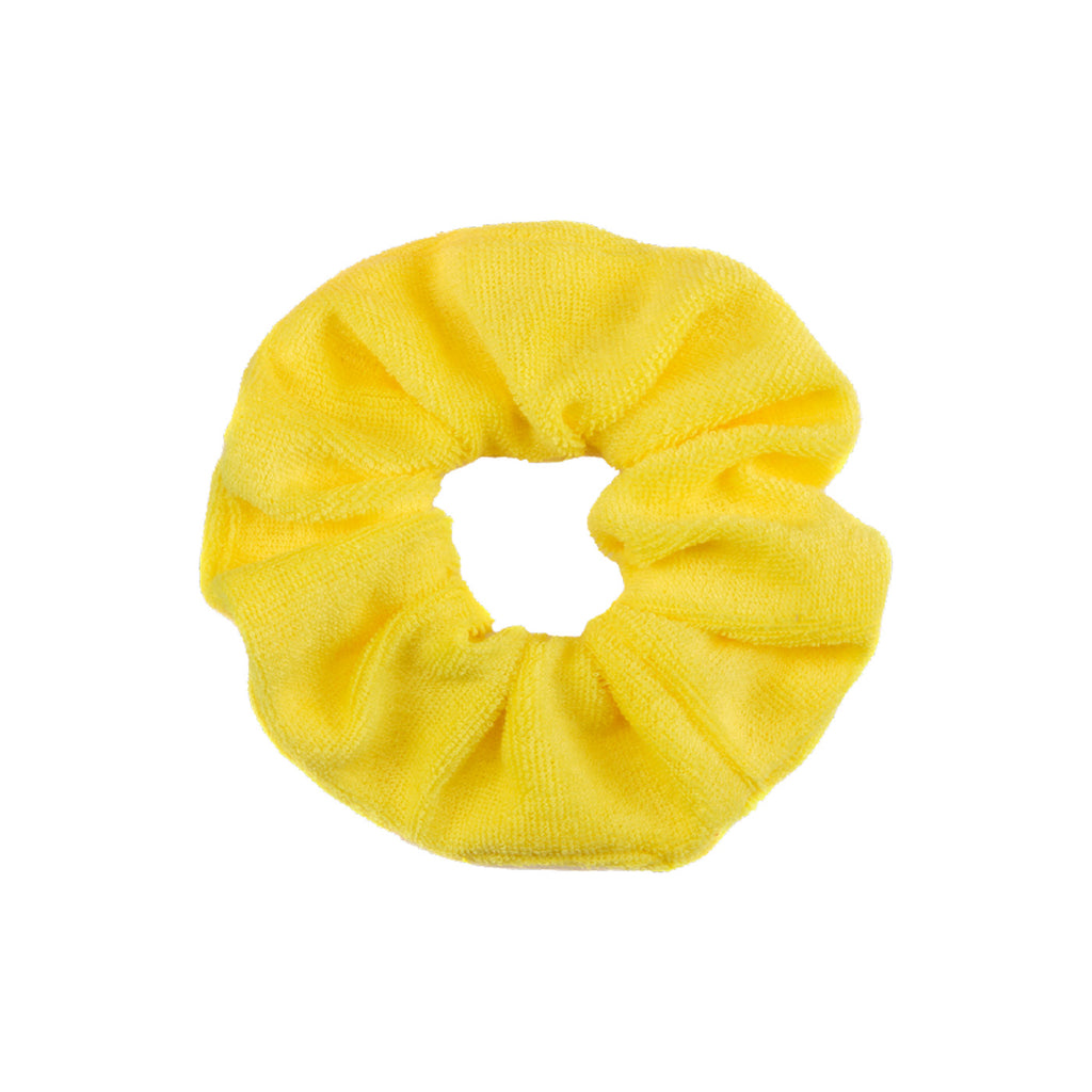 Elastico scrunchie in spugna Giallo